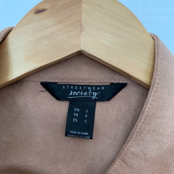 Suede cropped biker jacket - Picture 5 of 5